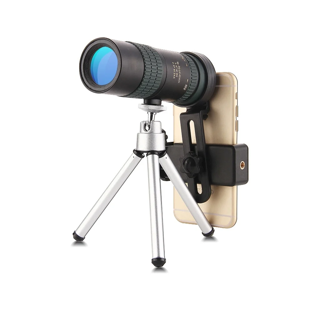 10-300X40 Adjustable Su-Per Telephoto Zoom Monocular Telescope with Tripod and Phone Clip
10-300X40 Adjustable Su-Per Telephoto Zoom Monocular Telescope with Tripod and Phone Clip
