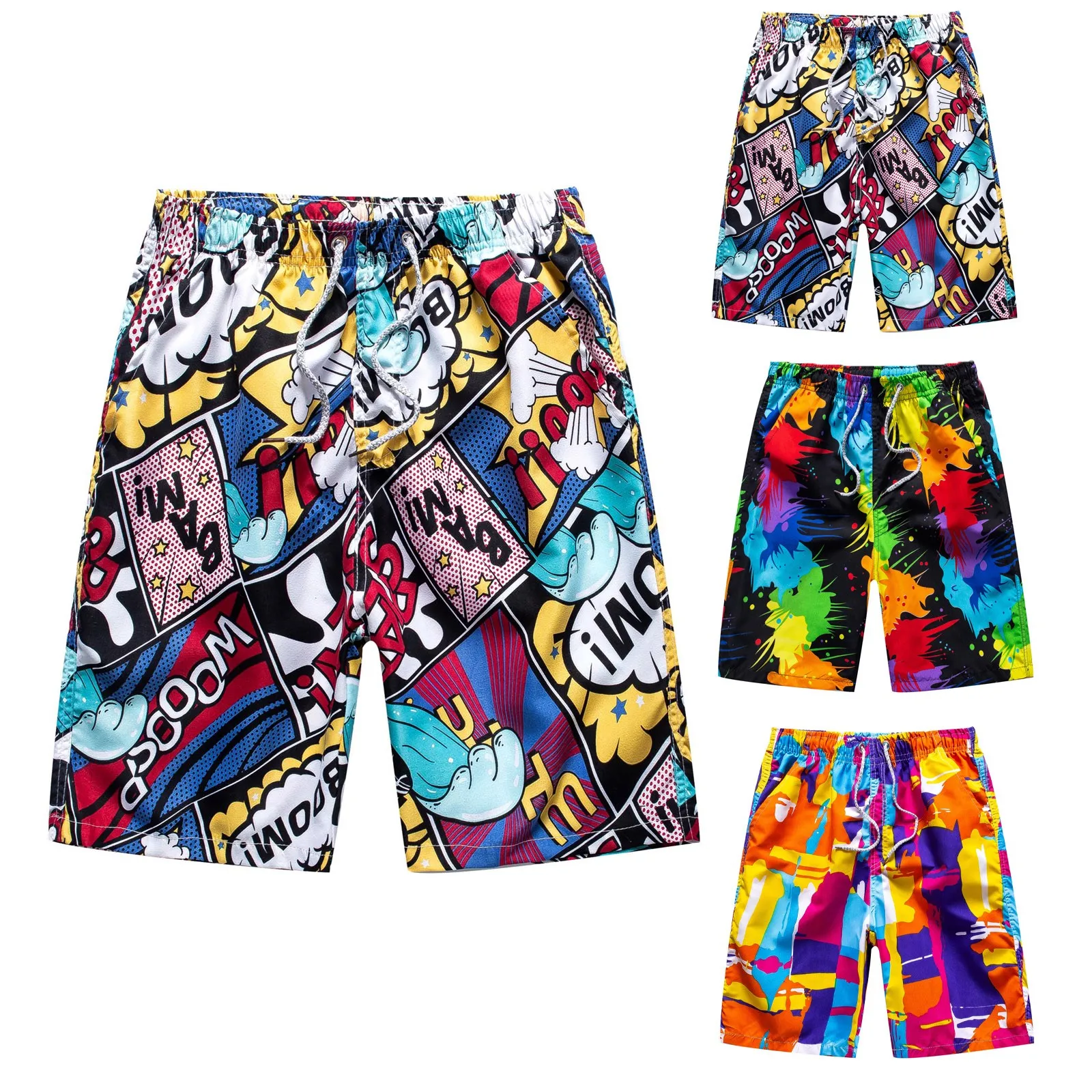 74# Mens Summer Casual Fitness Beach Short Bodybuilding Printed Pockets Beach Shorts Pants Man Swim Trunks Surf Swimwear Male
74# Mens Summer Casual Fitness Beach Short Bodybuilding Printed Pockets Beach Shorts Pants Man Swim Trunks Surf Swimwear Male