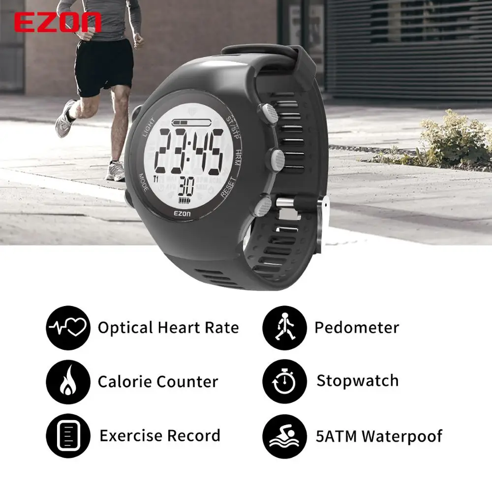 Optical Sensor Heart Rate Monitor Pedometer Calorie Counter Digital Sport Watch Powerd by PHILIPS Wearable Sensing
Optical Sensor Heart Rate Monitor Pedometer Calorie Counter Digital Sport Watch Powerd by PHILIPS Wearable Sensing