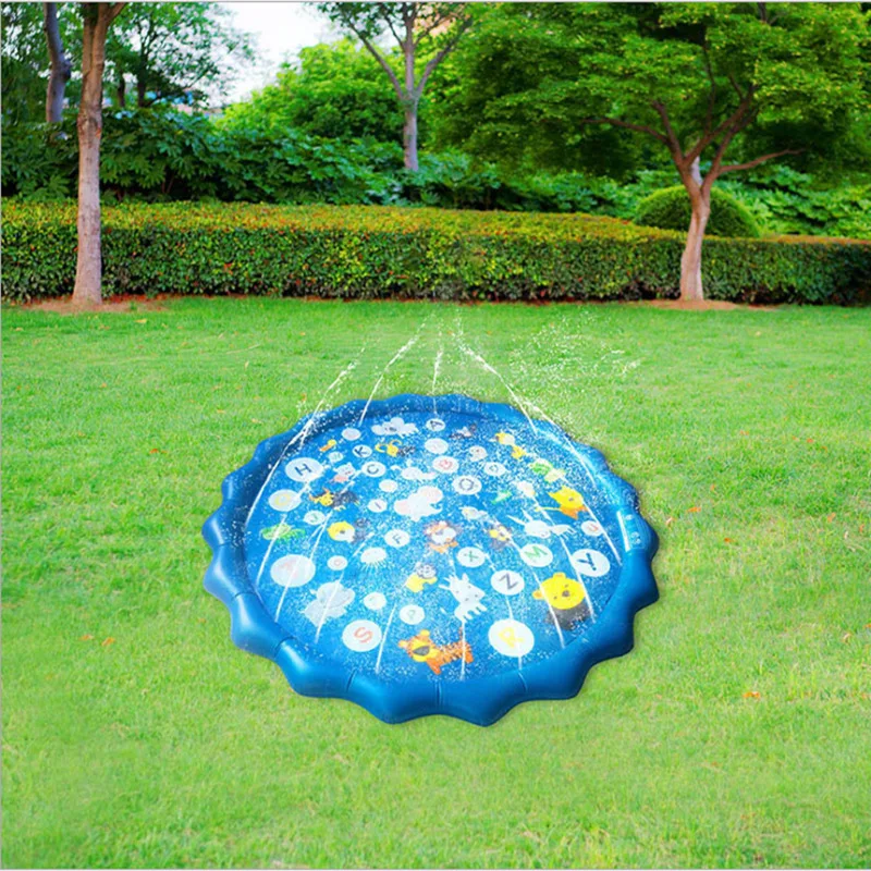Children Lawn Water Spraying Toys Round Cartoon Animal Letters Cognition Mat Outdoor Grass Baby Heat Escape Inflatable Game Mat
Children Lawn Water Spraying Toys Round Cartoon Animal Letters Cognition Mat Outdoor Grass Baby Heat Escape Inflatable Game Mat