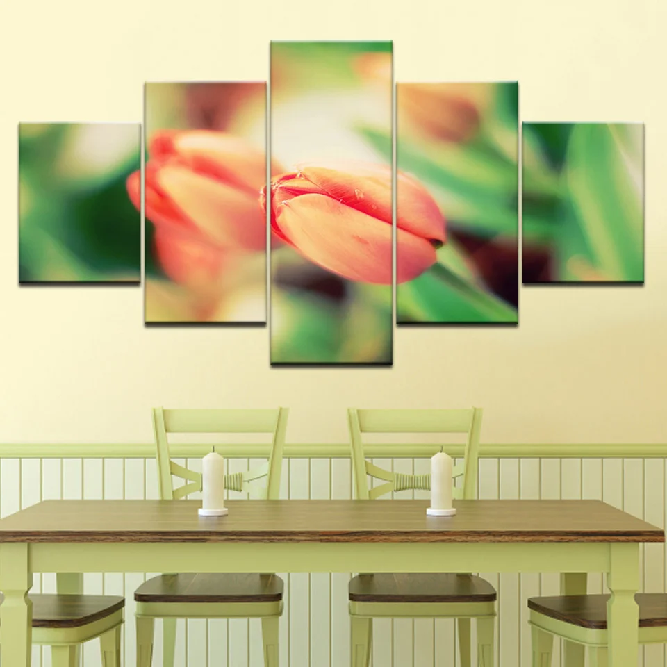 5 Pieces Yellow Tulips Flower Paintings Framework Canvas Wall Art Prints Modular Pictures Living Room Home Decor Poster
5 Pieces Yellow Tulips Flower Paintings Framework Canvas Wall Art Prints Modular Pictures Living Room Home Decor Poster