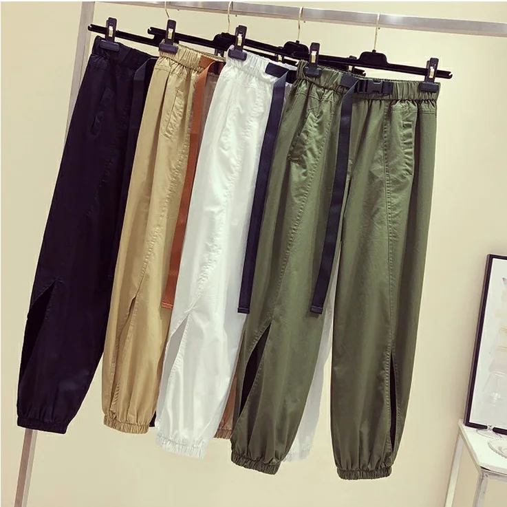 Spring And Summer New High-Waist Slim Overalls Women'S Loose-Fitting Harem Pants Nine-Point Casual Pants Trousers Trend
Spring And Summer New High-Waist Slim Overalls Women'S Loose-Fitting Harem Pants Nine-Point Casual Pants Trousers Trend