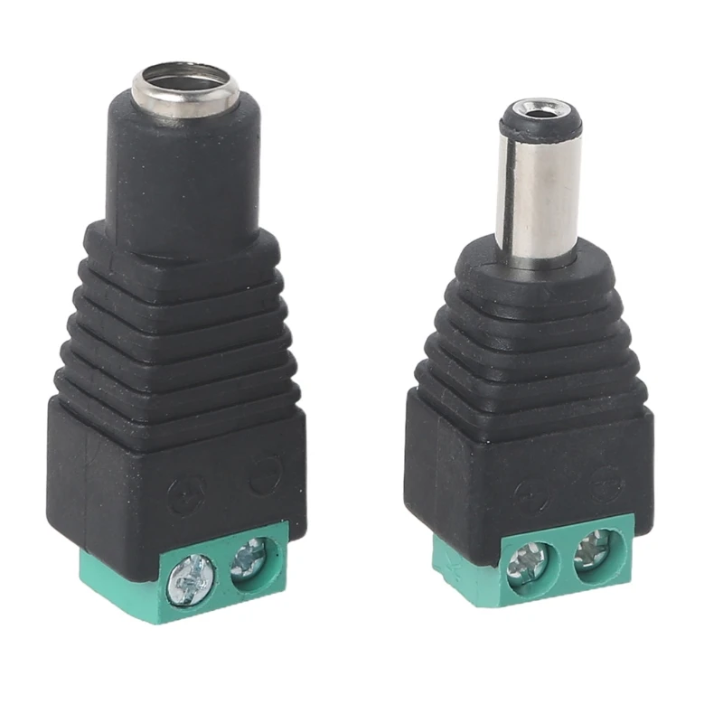 12V DC Power Connector 5.5mmx2.1mm Male+Female Power Jack Adapter for Led Strip CCTV Security Camera Plug Barrel Adapter
12V DC Power Connector 5.5mmx2.1mm Male+Female Power Jack Adapter for Led Strip CCTV Security Camera Plug Barrel Adapter