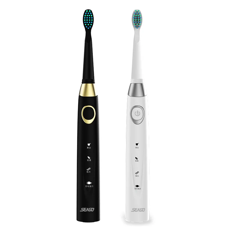 

Seago Men's Sonic Electric Toothbrush Automatic Lazy Rechargeable Business Adult Soft Brush E4 40000 Strokes / min