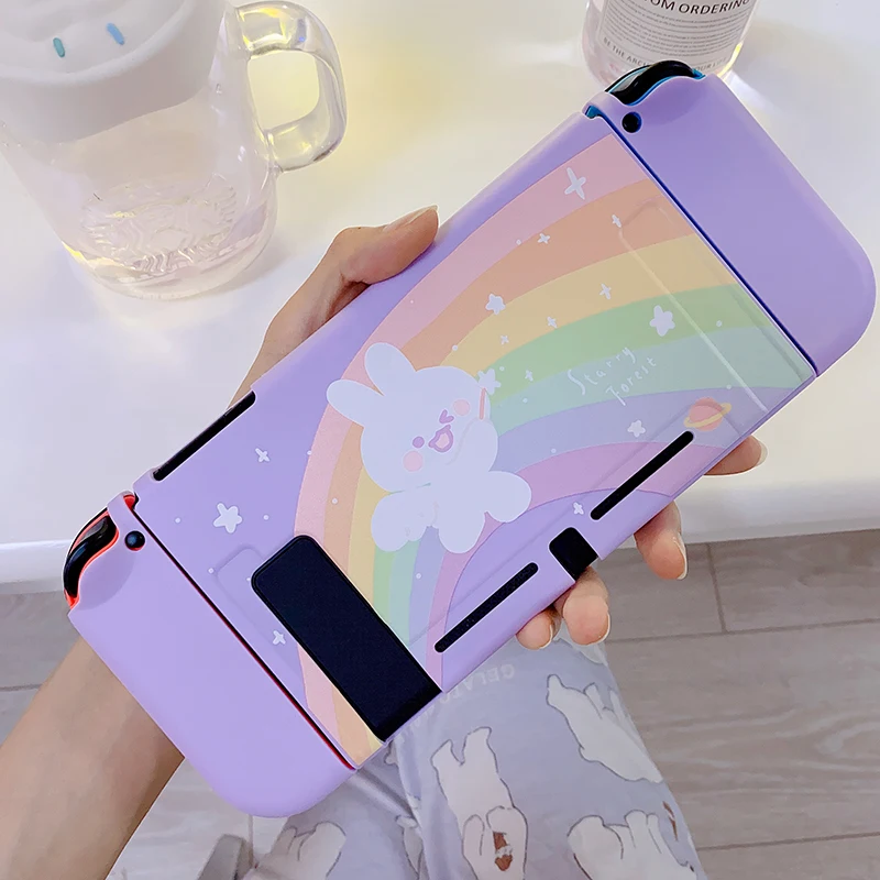 Rainbow Bunny cute purple soft protective case shell for nintendo switch for girls
Rainbow Bunny cute purple soft protective case shell for nintendo switch for girls