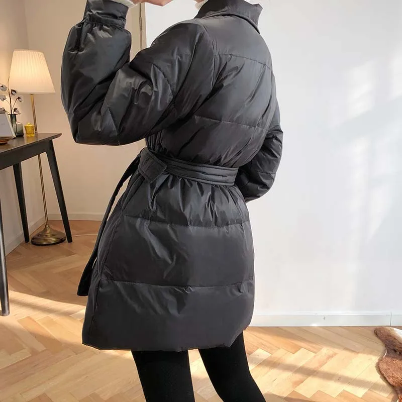 Winter Jacket Women Parka Thickening Loose Warm White Duck Down Coat Female Loose Waist Jacket Women Winter Fashion Coat
Winter Jacket Women Parka Thickening Loose Warm White Duck Down Coat Female Loose Waist Jacket Women Winter Fashion Coat
