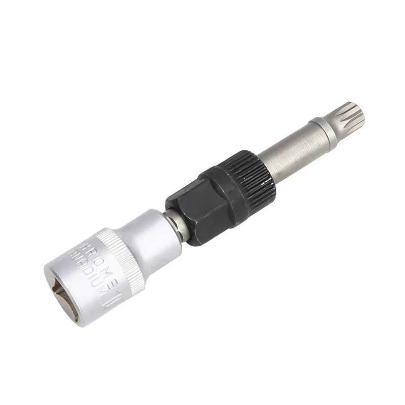 M10 alternator pulley socket drill bit with 33 teeth tool alternator pulley center bolt remover socket wrench tool
M10 alternator pulley socket drill bit with 33 teeth tool alternator pulley center bolt remover socket wrench tool