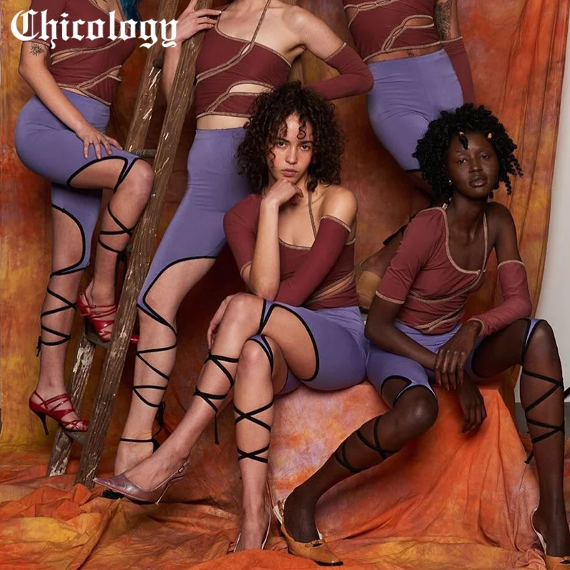 Chicology 2021, женские летние бандажные штаны, открытая сексуальная модная уличная одежда Y2K, повседневная эластичная одежда с высокой талией
Chicology 2021, женские летние бандажные штаны, открытая сексуальная модная уличная одежда Y2K, повседневная эластичная одежда с высокой талией