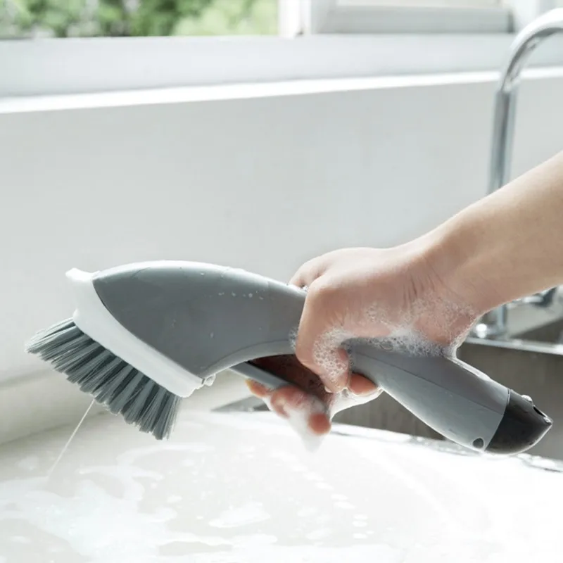 Soap Dispensing Palm Brush With Hand Brake To Control Liquid household items Practical household items Simple and practical home 
Soap Dispensing Palm Brush With Hand Brake To Control Liquid household items Practical household items Simple and practical home