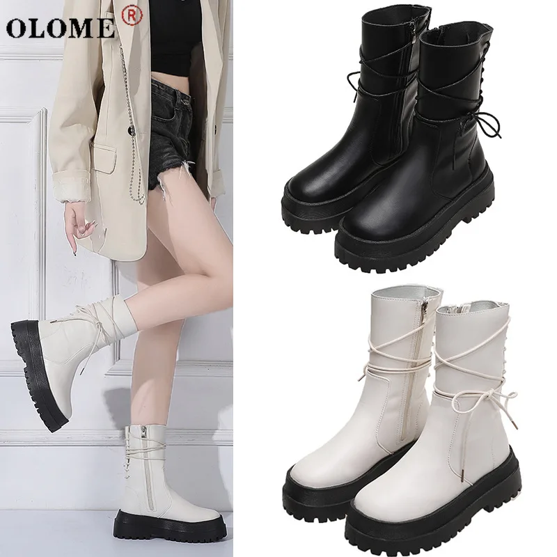Ladies Martin Boots Fashion Lace-up Side Zipper Chelsea Boots Ankle Boots 2021 Women's Faux Leather Platform Boots
Ladies Martin Boots Fashion Lace-up Side Zipper Chelsea Boots Ankle Boots 2021 Women's Faux Leather Platform Boots