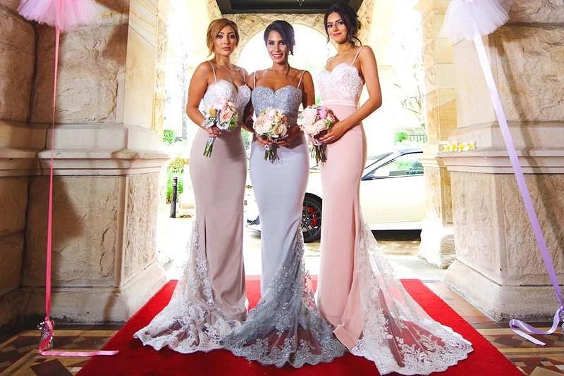 Pink Sexy Bridesmaid Dresses Spaghetti Strap Wedding Party Dress Applique Formal Long Prom Gowns Lace Maid of Honor Dresses New
Pink Sexy Bridesmaid Dresses Spaghetti Strap Wedding Party Dress Applique Formal Long Prom Gowns Lace Maid of Honor Dresses New