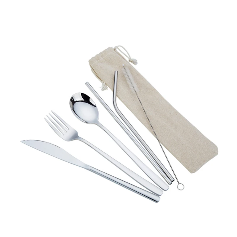 7PCS/Set Stainless Steel Fork Spoon Suit Creative Portable Colorful Healthy Straw Forks Tableware Set Exquisite Chopsticks Gifts
7PCS/Set Stainless Steel Fork Spoon Suit Creative Portable Colorful Healthy Straw Forks Tableware Set Exquisite Chopsticks Gifts