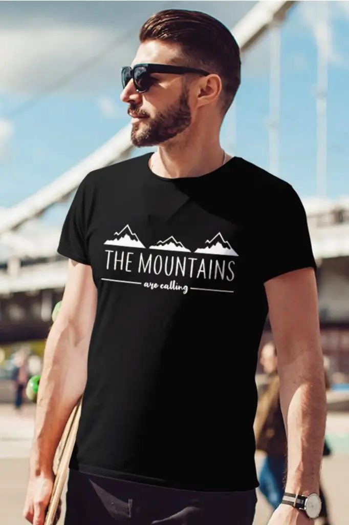 Mountan Black Outdoor Mens Tshirt-T-Shirt 
Mountan Black Outdoor Mens Tshirt-T-Shirt