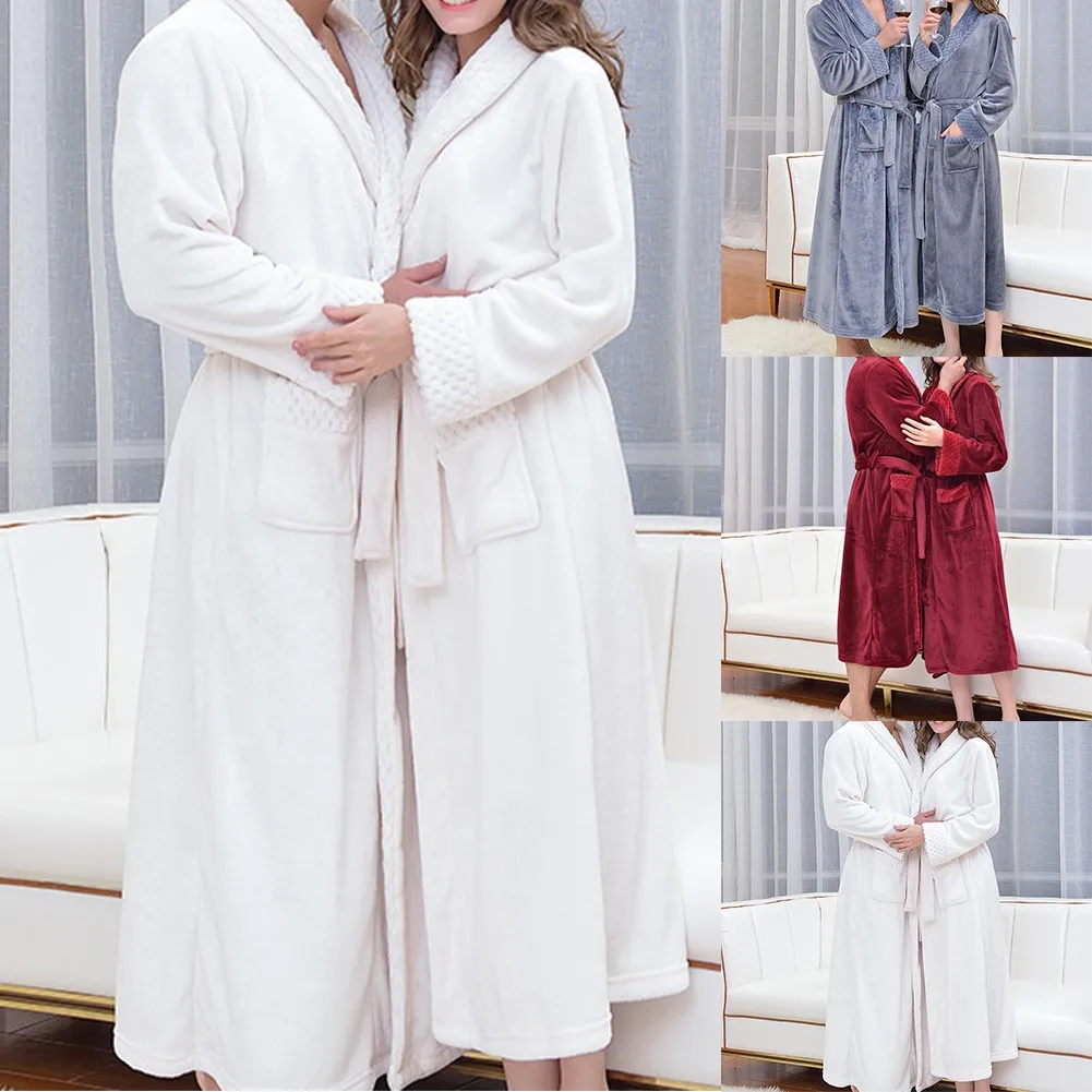 Oversize Womens Mens Dressing Gown Soft Warm Long Bath Robe House Coats Christmas Gift Cozy Solid Lovers' Clothes Sleepwear
Oversize Womens Mens Dressing Gown Soft Warm Long Bath Robe House Coats Christmas Gift Cozy Solid Lovers' Clothes Sleepwear