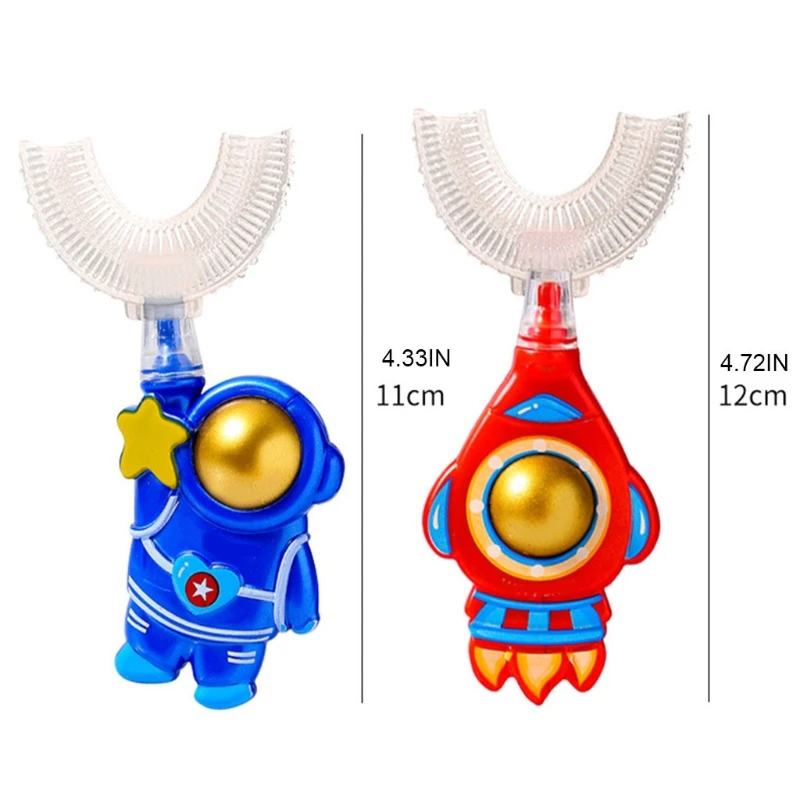 Space Rocket Children's Manual U-shaped Toothbrush 2-12 Years Old Children Baby Let Your Kids Love Brushing Teeth
Space Rocket Children's Manual U-shaped Toothbrush 2-12 Years Old Children Baby Let Your Kids Love Brushing Teeth