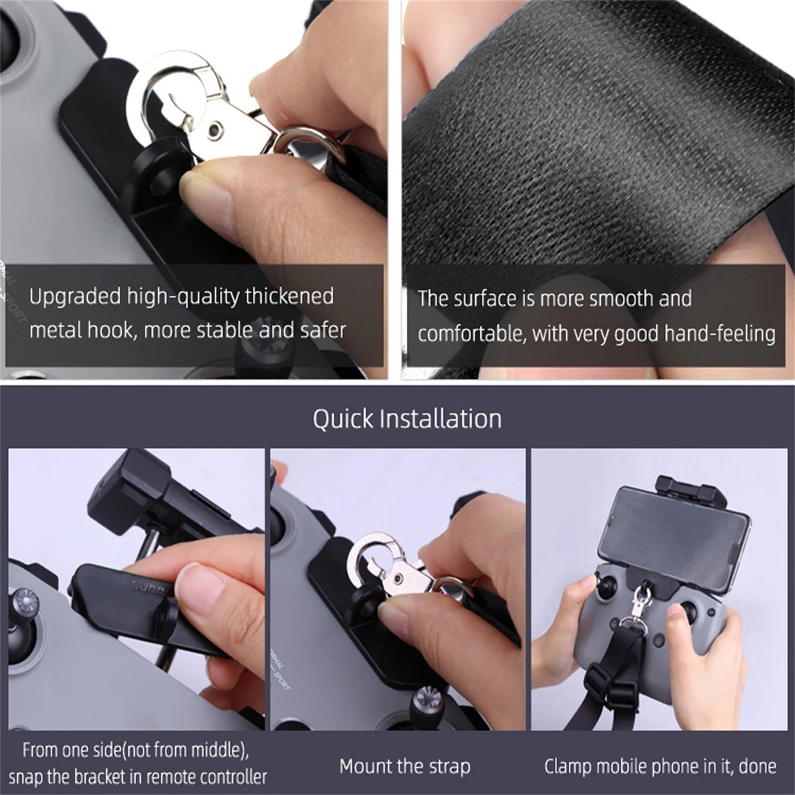 DJI Mavic Mini2Multifunction Remote Control Adjustable Neckband Lanyard Belt Hanging Buckle Bracket Drone Accessories Convenient
DJI Mavic Mini2Multifunction Remote Control Adjustable Neckband Lanyard Belt Hanging Buckle Bracket Drone Accessories Convenient