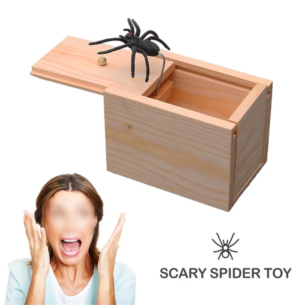 Wooden Prank Spider Scare Box Spooky Joke Trick Toy Party Props April Fool's Day Trick Box Wood Decoration Surprising Box Decor
Wooden Prank Spider Scare Box Spooky Joke Trick Toy Party Props April Fool's Day Trick Box Wood Decoration Surprising Box Decor