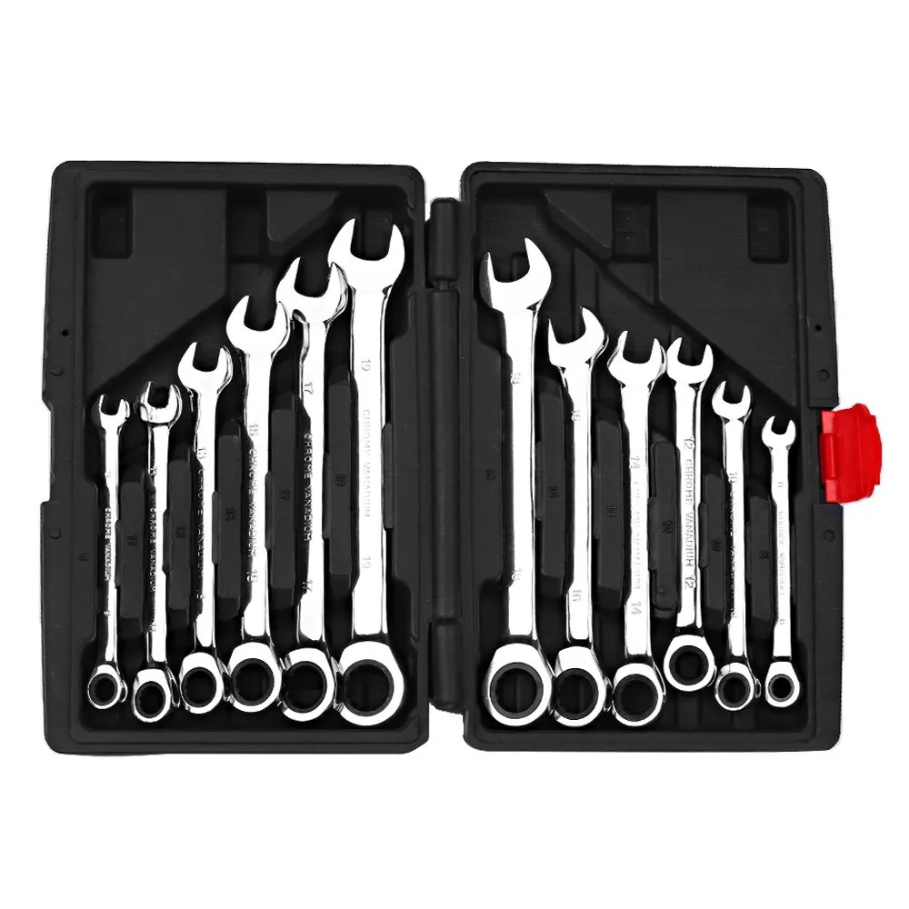 12pcs Wrenches Set of 12pcs Combination Wrench Spanner Set Double-end Wrench Ratchet Wrench Open-end Wrench Box 
12pcs Wrenches Set of 12pcs Combination Wrench Spanner Set Double-end Wrench Ratchet Wrench Open-end Wrench Box