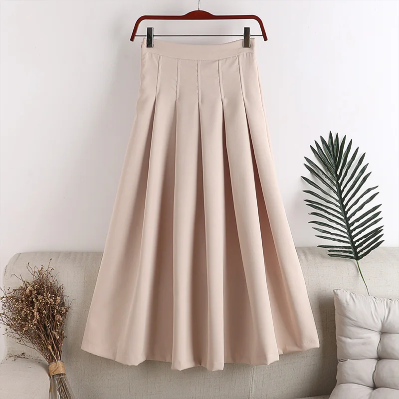 2020 new autumn and winter A-line elastic zipper waist solid color Skirt Women Elastic High Waist Side Pockets Skirts
2020 new autumn and winter A-line elastic zipper waist solid color Skirt Women Elastic High Waist Side Pockets Skirts