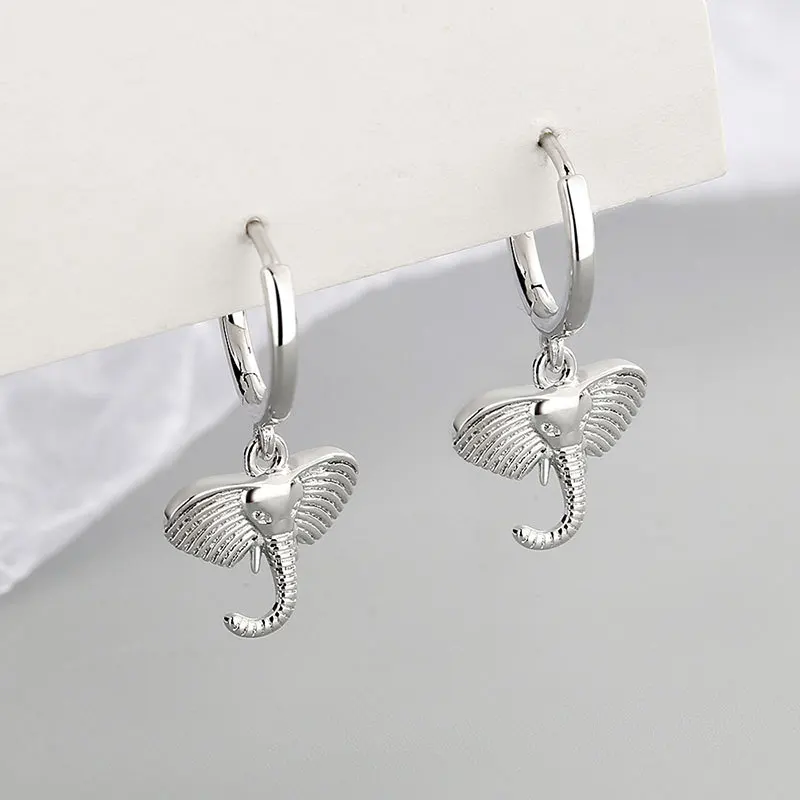 925 Sterling Silver Elephant Animals Stud Earring For Women Girls Wedding Birthday Jewelry Pendientes eh1826
925 Sterling Silver Elephant Animals Stud Earring For Women Girls Wedding Birthday Jewelry Pendientes eh1826