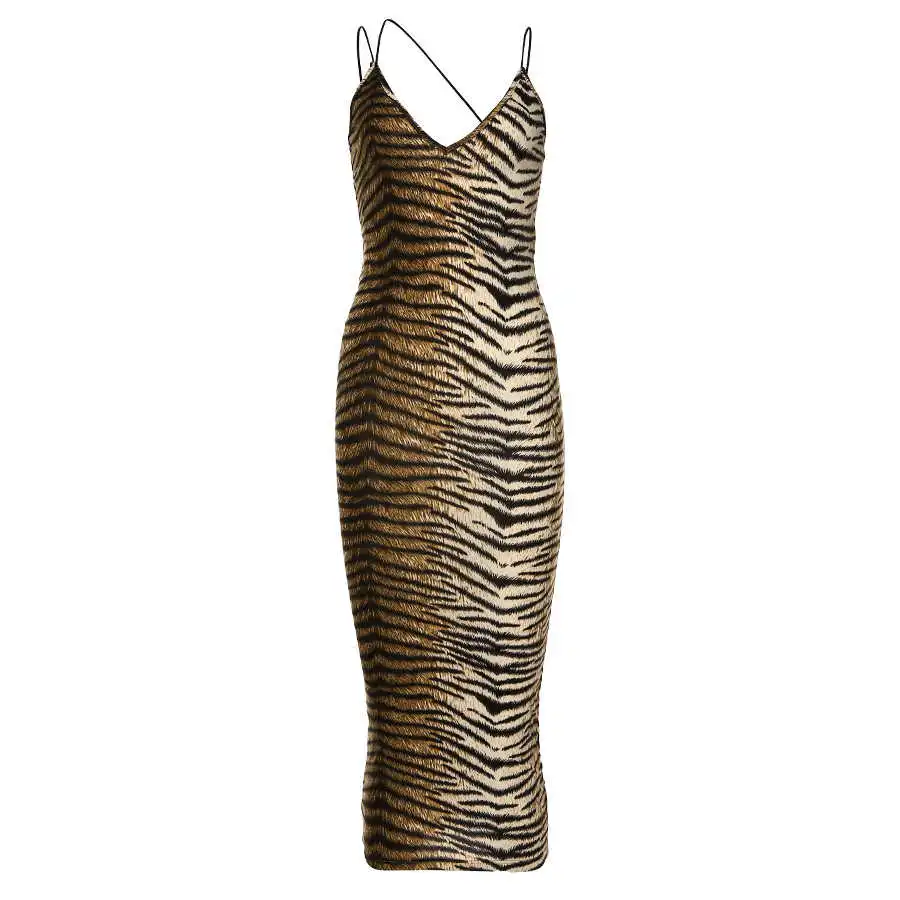 Summer New Women's Creative Bandage Vneck Slim Sexy Leopard Dress Plaid Skirt Straight Dress Striped Clothes
Summer New Women's Creative Bandage Vneck Slim Sexy Leopard Dress Plaid Skirt Straight Dress Striped Clothes