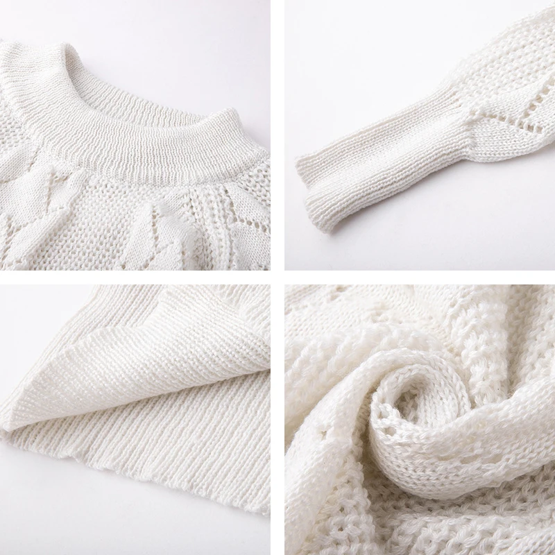 Women's Long Sleeve Sweater Dress Autumn Winter Loose Knitted Female White Long Sweaters O Neck Casual Warm Pullovers For Women
Women's Long Sleeve Sweater Dress Autumn Winter Loose Knitted Female White Long Sweaters O Neck Casual Warm Pullovers For Women