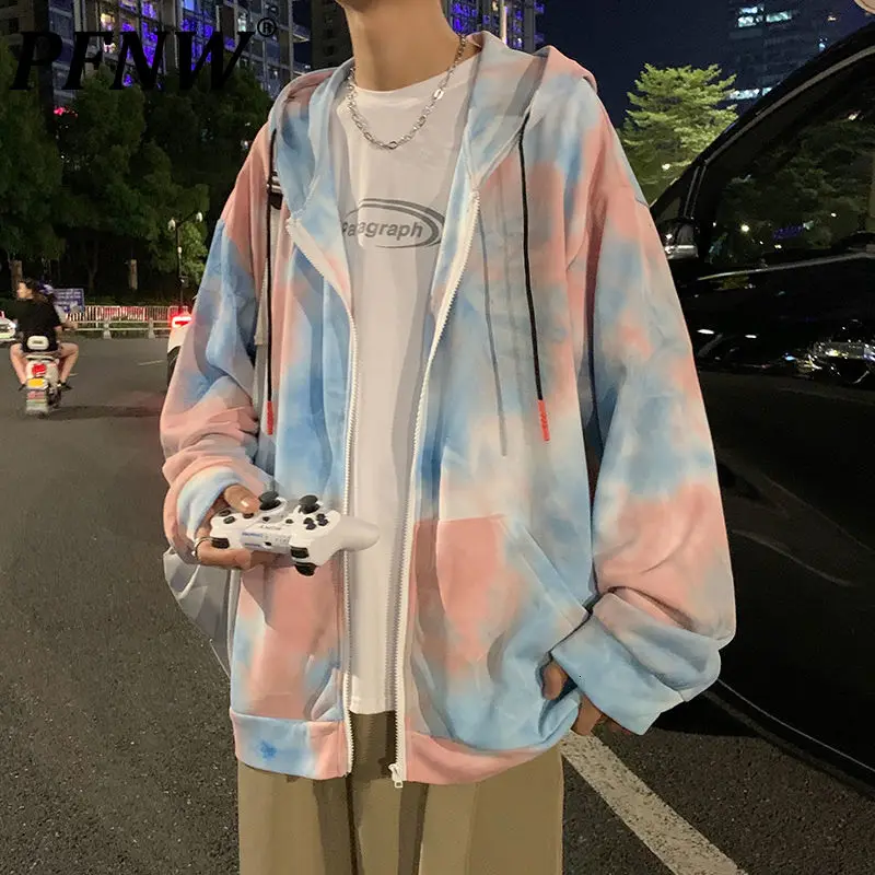 PFNW Gradient Cloud Tie Dyed Sweatshirt Men's 2021 Autumn New Zip Up Hoodies Teens Tide Jacket Couple Clothes Sport Coat 12X1369
PFNW Gradient Cloud Tie Dyed Sweatshirt Men's 2021 Autumn New Zip Up Hoodies Teens Tide Jacket Couple Clothes Sport Coat 12X1369
