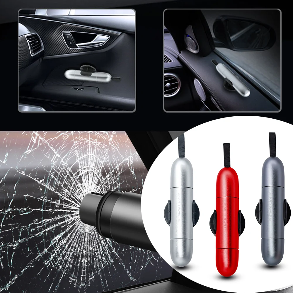 Car Emergency Window Glass Breaker Hammer Marteau Martelo Portable Safety Tool Kit Life-Saving Escape Martillo Seatbelt Cutter
Car Emergency Window Glass Breaker Hammer Marteau Martelo Portable Safety Tool Kit Life-Saving Escape Martillo Seatbelt Cutter