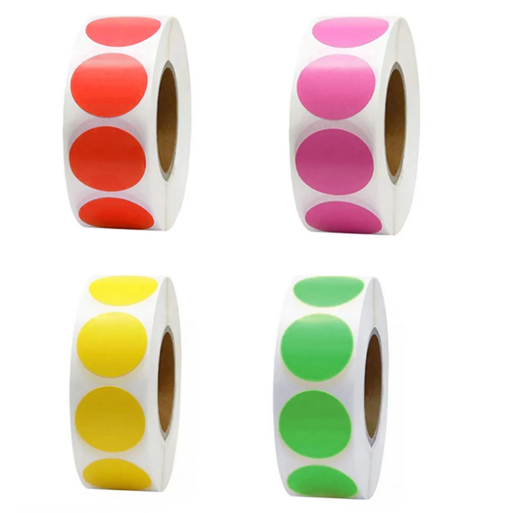 100-1000pcs Round Chroma Label Color Code Dot Stickers Yellow Green Purple Red Stickers For Stationery Packge Box Sealing Decor 
100-1000pcs Round Chroma Label Color Code Dot Stickers Yellow Green Purple Red Stickers For Stationery Packge Box Sealing Decor
