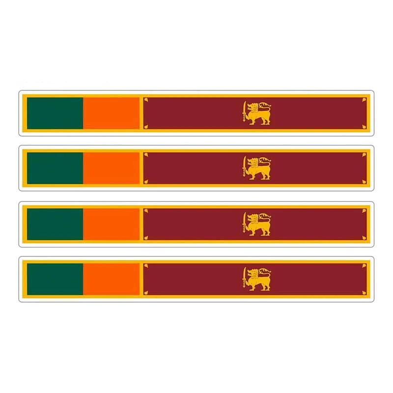 Hot 4pcs Patriotic Stickers Flag Stripes Vinyl PVC 13cm X 1.7cm Car Motorcycle Reflective Tuning Sri Lanka Car Sticker
Hot 4pcs Patriotic Stickers Flag Stripes Vinyl PVC 13cm X 1.7cm Car Motorcycle Reflective Tuning Sri Lanka Car Sticker