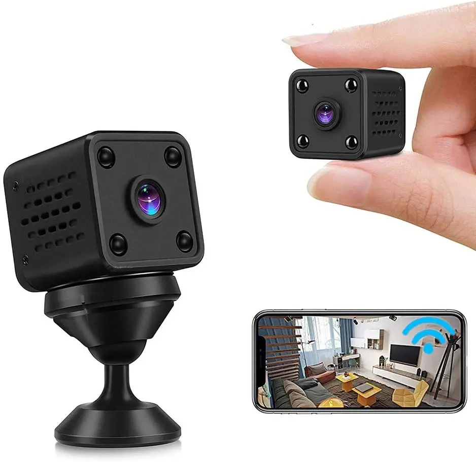 Portable Mini WIFI Wireless Video Camera Nanny Cam with Phone App Night Motion Detection For Indoor Home Apartment Office
Portable Mini WIFI Wireless Video Camera Nanny Cam with Phone App Night Motion Detection For Indoor Home Apartment Office