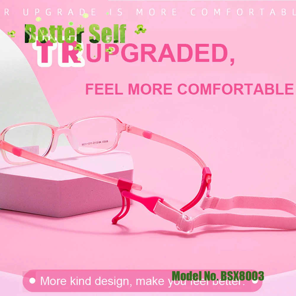 Comfortable Tr90 Eyeglasses Adjustable Temple Kids Glasses Frame Upgrade Silicone Nose Pad Transparent Jelly Spectacles BSX8003
Comfortable Tr90 Eyeglasses Adjustable Temple Kids Glasses Frame Upgrade Silicone Nose Pad Transparent Jelly Spectacles BSX8003