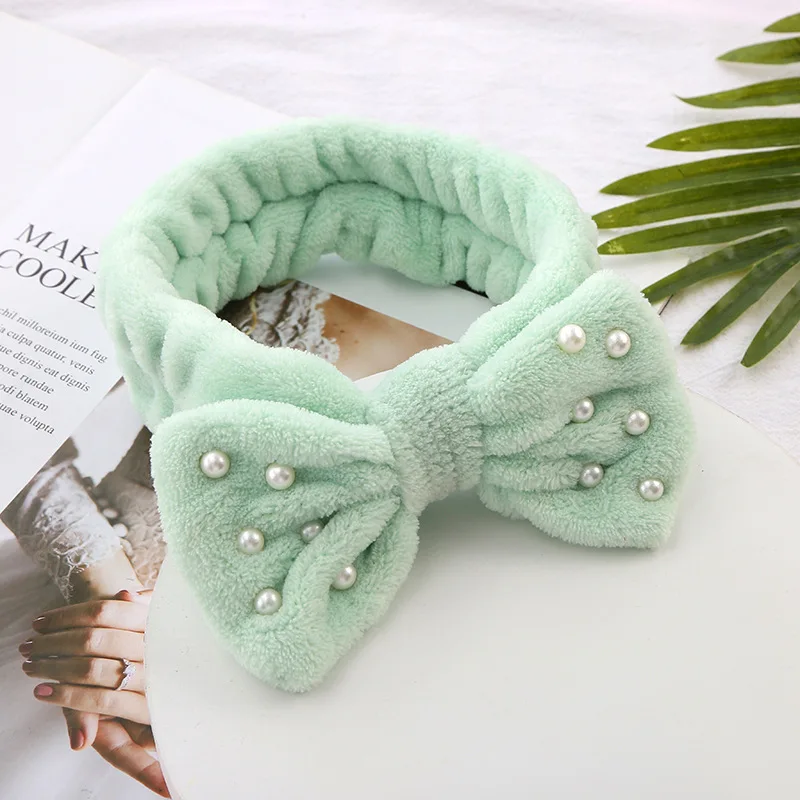 2021 Pearls Plush Hairband Rabbit Ears Elastic Spa Headband Coral Fleece Bow Wash Face Makeup Headbands Turban Hair Accessories
2021 Pearls Plush Hairband Rabbit Ears Elastic Spa Headband Coral Fleece Bow Wash Face Makeup Headbands Turban Hair Accessories
