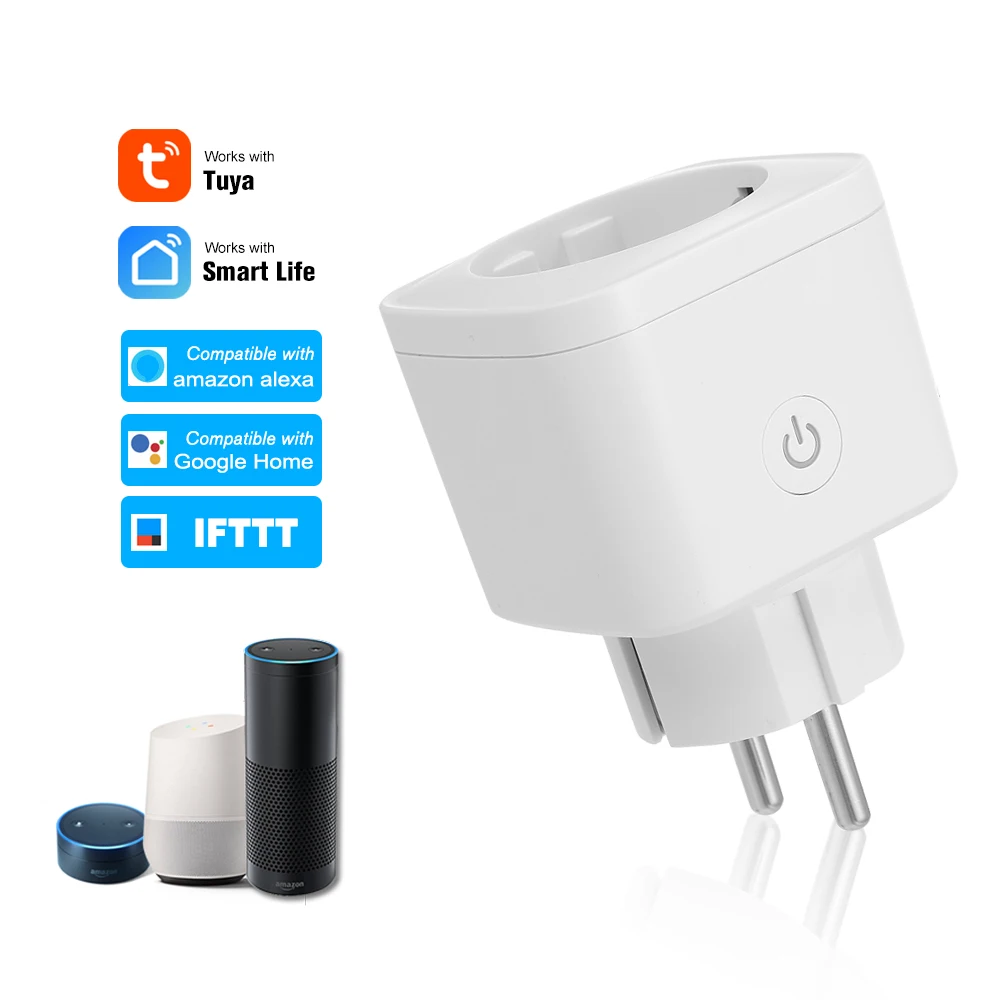 Smart WiFi Socket EU Type E Wireless Remote Control Socket Charging Adapter Power Socket Work with Amazon Alexa Google Home 
Smart WiFi Socket EU Type E Wireless Remote Control Socket Charging Adapter Power Socket Work with Amazon Alexa Google Home