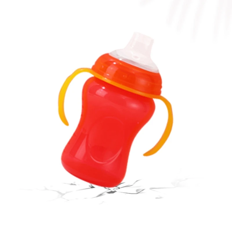 

300 мл Sippy чашка со шкалой Ручка Портативный BPA бесплатно Детская Бутылочка для воды чашка для кормления младенца соломенная кружка