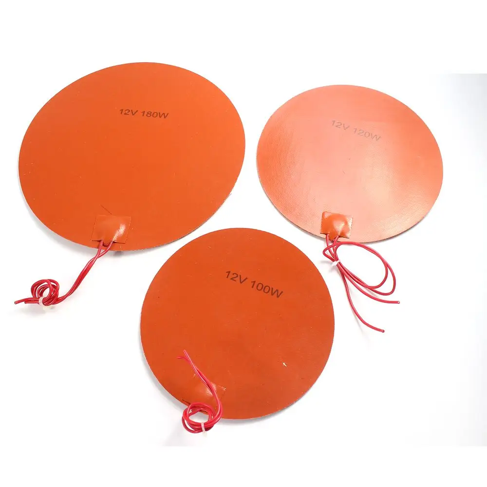 Round 250mm 5V 12V 24V 36V 48V 110V 220V 380V Silicone Heating Pad Rubber Heat Mat Heated Bed Plate Flexible Waterproof 3D Print
Round 250mm 5V 12V 24V 36V 48V 110V 220V 380V Silicone Heating Pad Rubber Heat Mat Heated Bed Plate Flexible Waterproof 3D Print