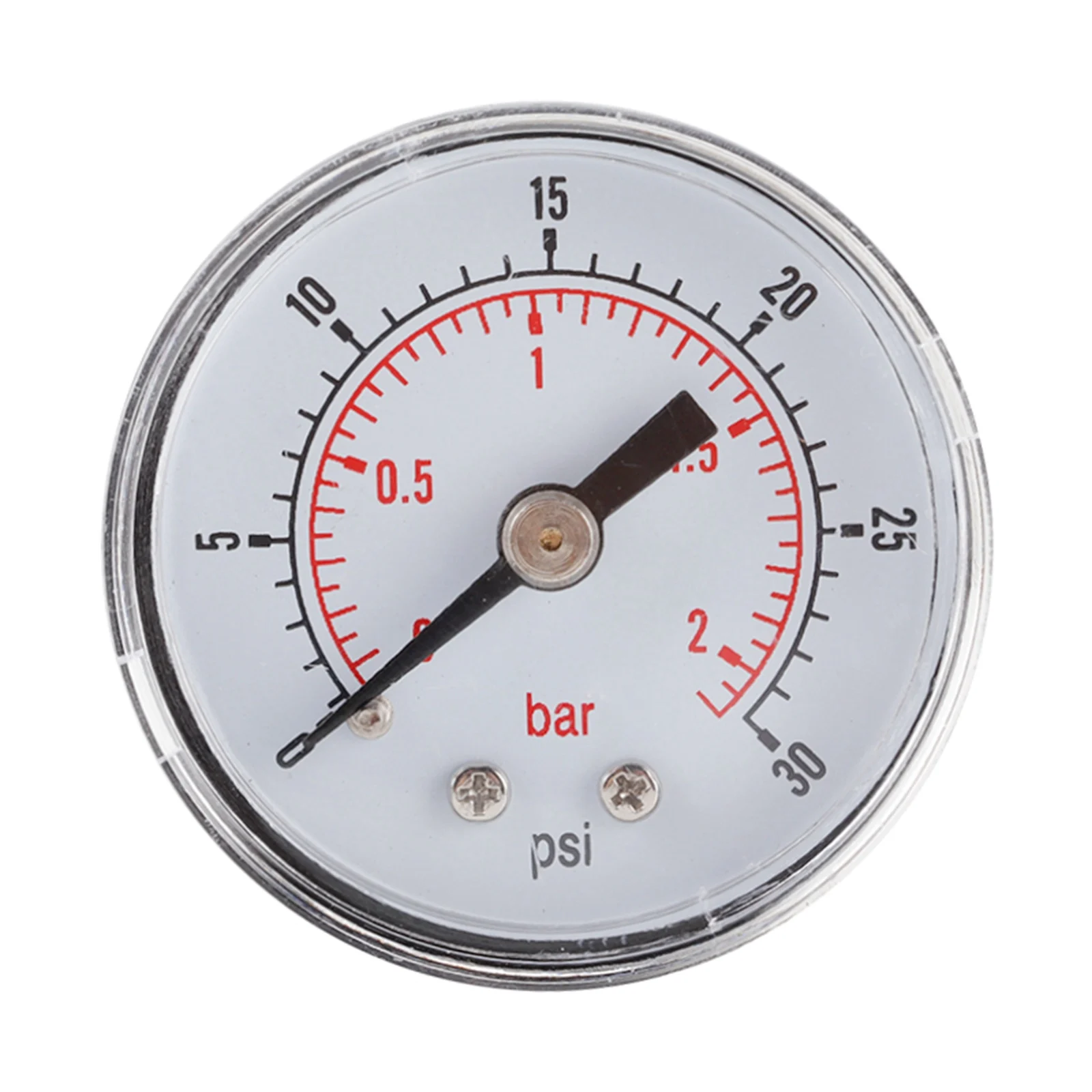 Professional 1/8"BSPT Air Pressure Gauge Steel Dual Scale Economical All Purpose Pressure Gauge 0-2bar, 0-30psi Back Mount
Professional 1/8"BSPT Air Pressure Gauge Steel Dual Scale Economical All Purpose Pressure Gauge 0-2bar, 0-30psi Back Mount