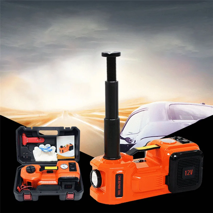 5Ton Lifting 45CM Electric Hydraulic Jack 3in1 Car Jack 150W DC12V Potable Tire Repair Tool With Inflator Pump Led Light Hammer
5Ton Lifting 45CM Electric Hydraulic Jack 3in1 Car Jack 150W DC12V Potable Tire Repair Tool With Inflator Pump Led Light Hammer