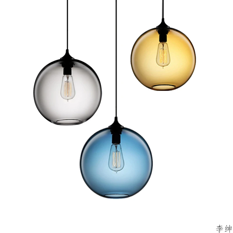 Подвесные светильники стеклянные в стиле лофт | Лампы и освещение