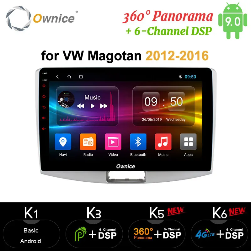 Автомобильный радиоприемник Ownice DSP Carplay 360 камера 8 ядер 10 1 дюйма Android 9 0 DVD GPS OBD BT