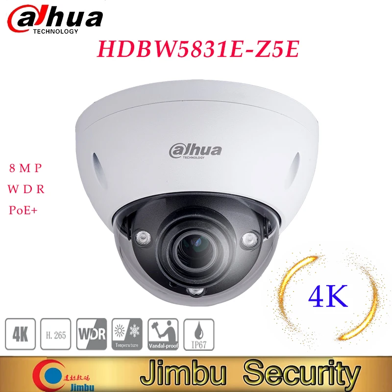 Dahua original version HDBW5831E-Z5E 8MP WDR IR Dome Network Camera 4K zoom lens PoE+ IR 100M video Surveillance camera onvif
Dahua original version HDBW5831E-Z5E 8MP WDR IR Dome Network Camera 4K zoom lens PoE+ IR 100M video Surveillance camera onvif