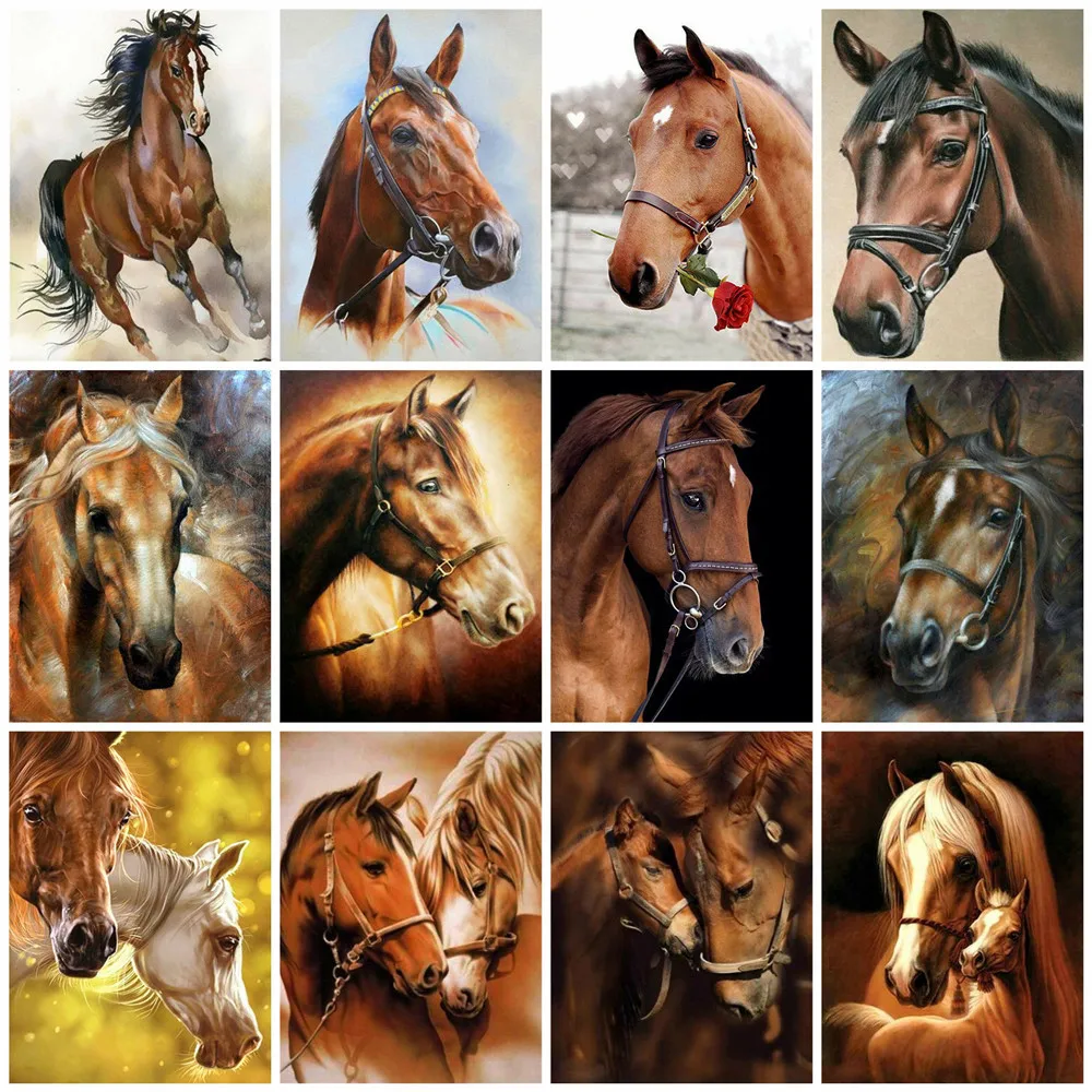 5D DIY Diamond Painting Cross Stitch Horse Mosaic Diamond Beads Embroidery Full Square Animal Paintings For Interior
5D DIY Diamond Painting Cross Stitch Horse Mosaic Diamond Beads Embroidery Full Square Animal Paintings For Interior