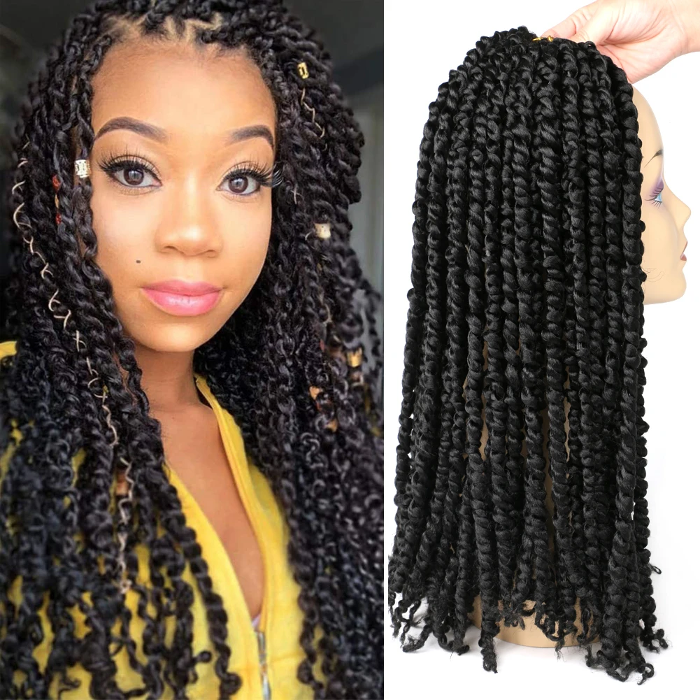 BellQueen Passion Twist Pre-twisted Crochet Braids 24'' Synthetic Braiding Hair Extensions Senegalese Spring Twist 16Roots 100g
BellQueen Passion Twist Pre-twisted Crochet Braids 24'' Synthetic Braiding Hair Extensions Senegalese Spring Twist 16Roots 100g