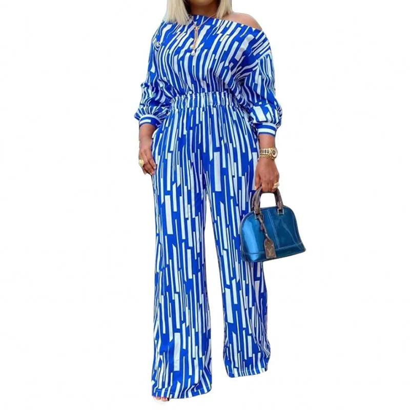 2 Piece Set Plus Size Women Suit Long Sleeve Loose Casual Top Wide-leg Pants Two Piece Large Size Fashion Striped Printed Outfit
2 Piece Set Plus Size Women Suit Long Sleeve Loose Casual Top Wide-leg Pants Two Piece Large Size Fashion Striped Printed Outfit