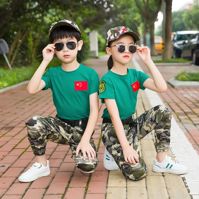 2020 New 4pcs Teenager Boys Girls Special Forces Camouflage Military Uniform Training Tactical Costumes Desert Combat Army Suit
2020 New 4pcs Teenager Boys Girls Special Forces Camouflage Military Uniform Training Tactical Costumes Desert Combat Army Suit