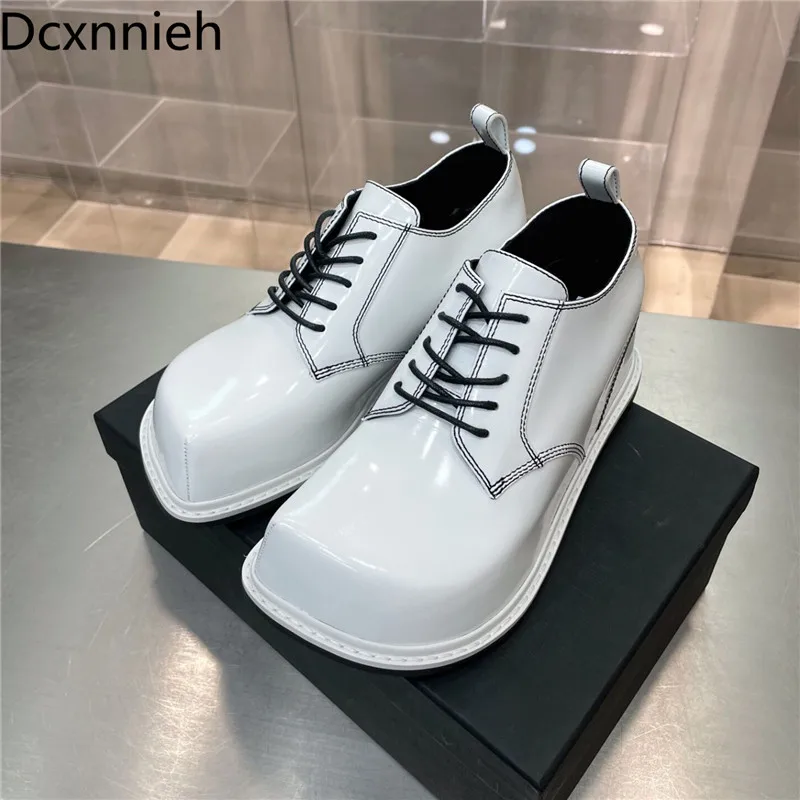 Женские туфли на шнуровке, повседневные туфли из натуральной кожи с квадратным носком, в британском стиле ретро, с большим внутренним увели... 
Женские туфли на шнуровке, повседневные туфли из натуральной кожи с квадратным носком, в британском стиле ретро, с большим внутренним увели...