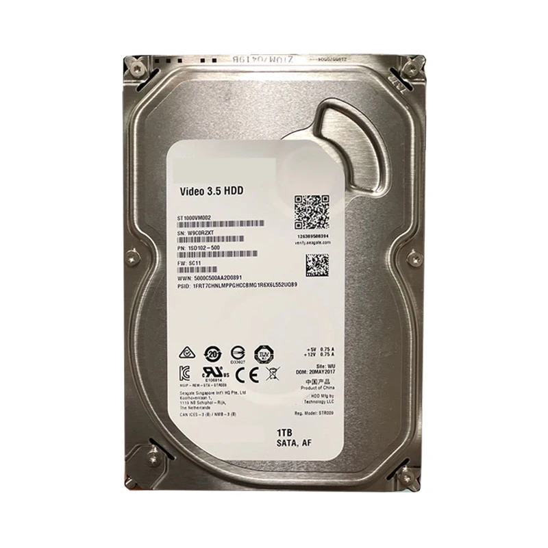 

New HDD For Seagate 1TB/2TB/3TB/4TB 3.5" SATA 6 Gb/s 64MB 5900RPM For Internal Hard Drive For Surveillance HDD