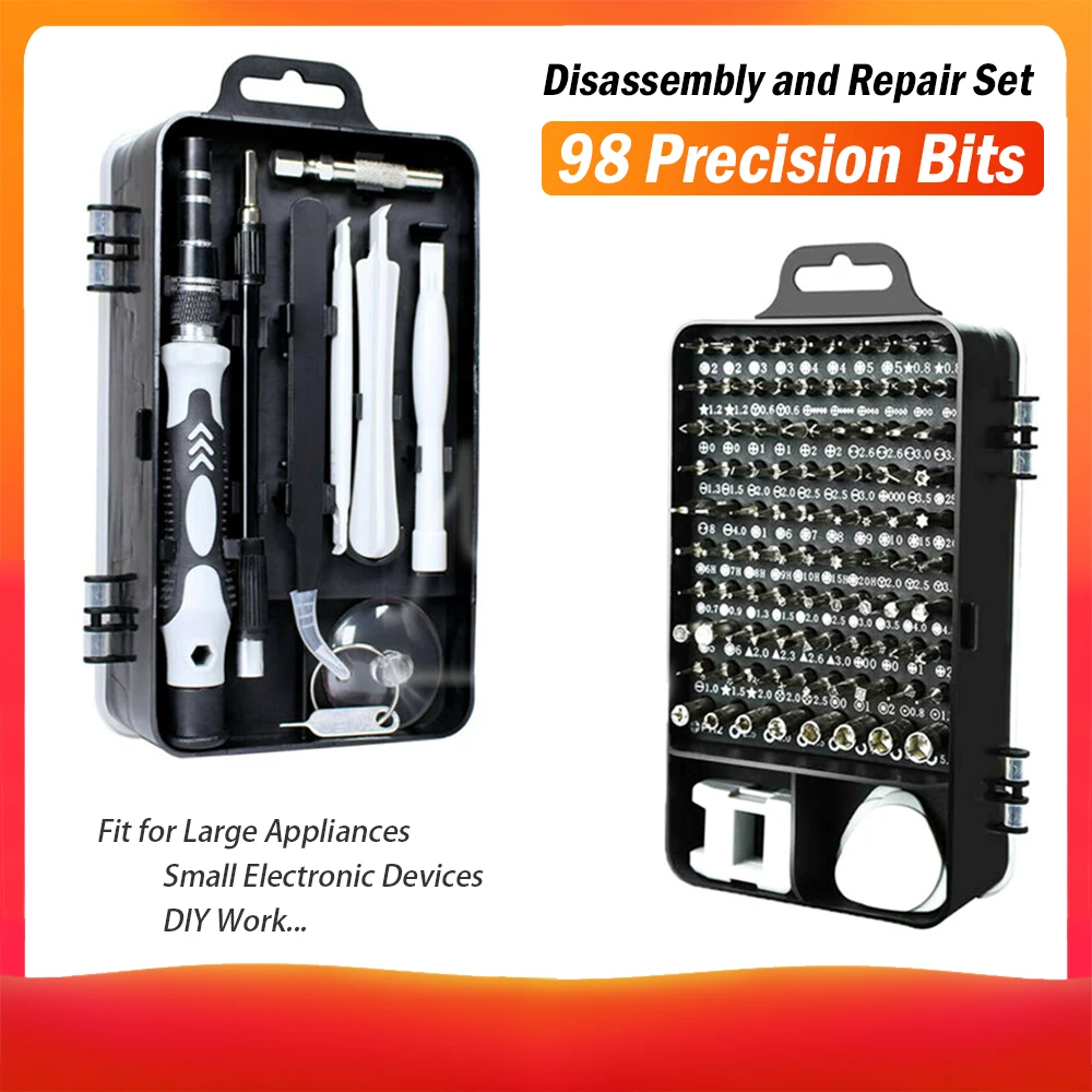 115 in 1 Magnetics Precision Screwdriver Set Fit Computer Pc Phone Repair Tool Set Kits
115 in 1 Magnetics Precision Screwdriver Set Fit Computer Pc Phone Repair Tool Set Kits
