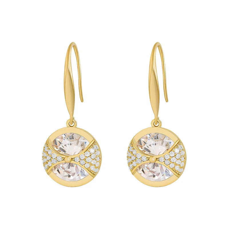Zircon Drop Earring Hanging Hook Earing Simple Fashion Charm Round Inlaid Rhinestone Pendant For Women Girl Wedding Jewelry Gift
Zircon Drop Earring Hanging Hook Earing Simple Fashion Charm Round Inlaid Rhinestone Pendant For Women Girl Wedding Jewelry Gift