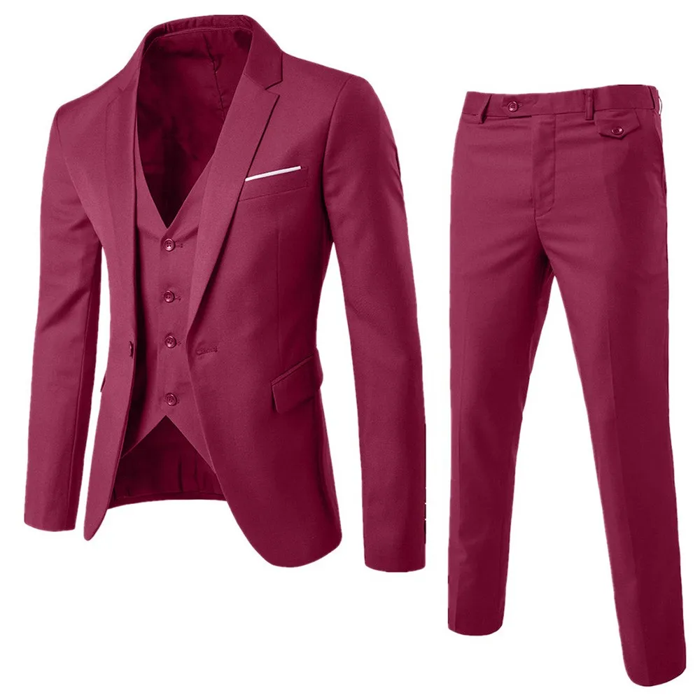 Men Sets Color Block Collar Suits Jacket Trousers Waistcoat Male Business Casual Wedding Blazers Coat Pants 2 Pieces Set 4
Men Sets Color Block Collar Suits Jacket Trousers Waistcoat Male Business Casual Wedding Blazers Coat Pants 2 Pieces Set 4